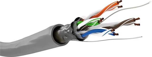 Goobay 15012 CAT 5e Network Cable, F/UTP, Grey, 100m Cable Length