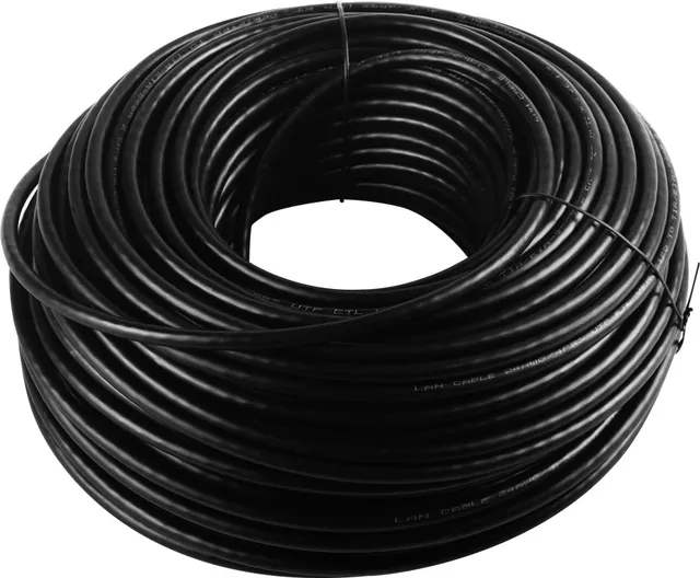 goobay 94399 CAT 6 Outdoor Network Cable Set, U/UTP, Black, 305 m Length