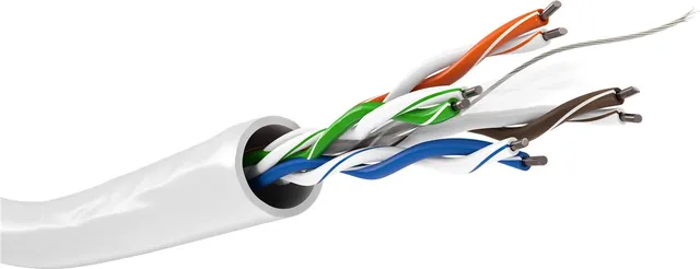 Installationskabel (stiv), UTP CAT6, HVID, 305 m CCA