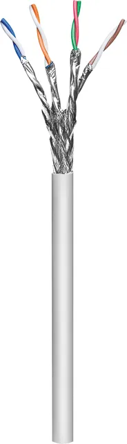 Patch kabel (blød), S/FTP CAT6A(PiMF) 100 m, 100% Kobber