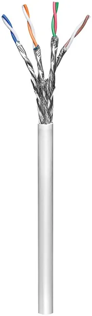 Installationskabel (stiv), S/FTP CAT6, 100 m på spole, CCA