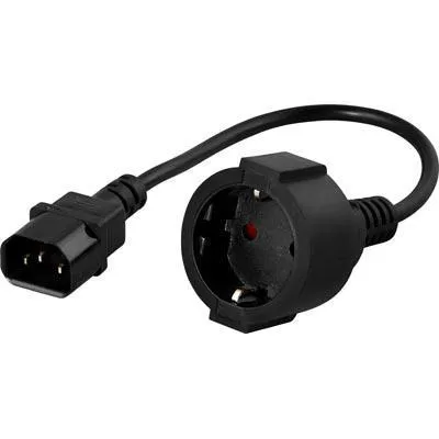 Power Cord, Extension cord CEE 7/4 - IEC C14 0,2m
