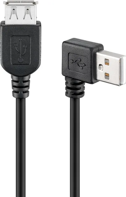 USB2 forl. kabel, A-han/A-hun, 15cm