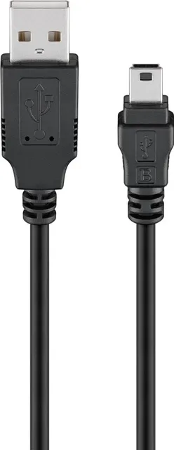 Goobay USB 2.0 Hi-Speed Kabel, Sort, 1m