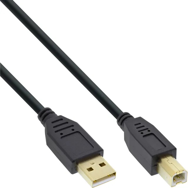 USB2 forb. kabel, A-han/B-han, Premium, 2,0 m