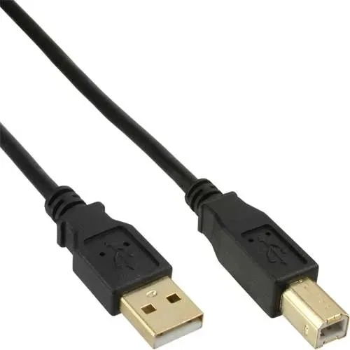 USB2 forb. kabel, A-han/B-han, Premium, 10 m