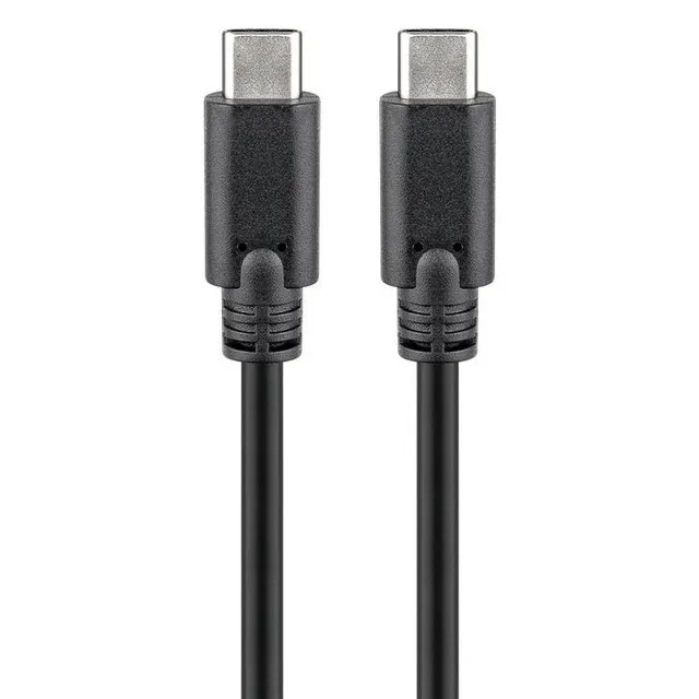 Goobay 67976 USB-C 3.1 Generation 1 Cable, Black, 1m Length