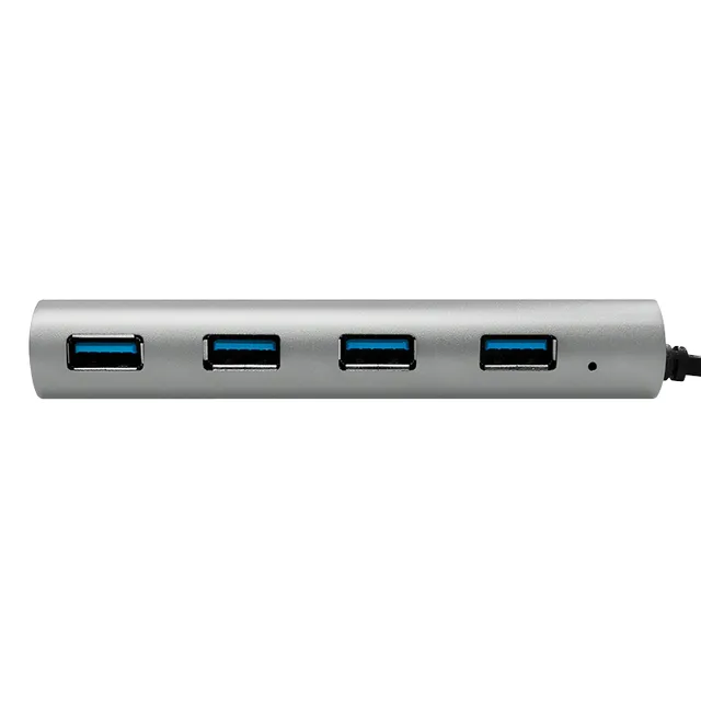 USB-C 4 port HUB Aluminium 5V PSU