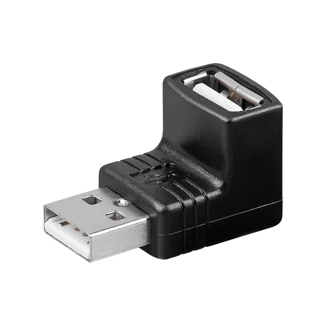 68920 USB 2.0 Female Type A 90° Hi-Speed Adapter,black