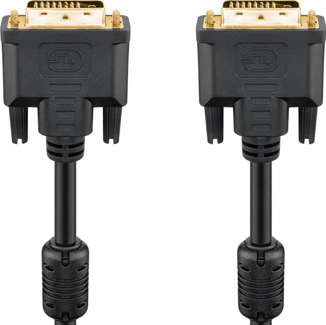 DVI monitor kabel 24+1 han/han, 10 m