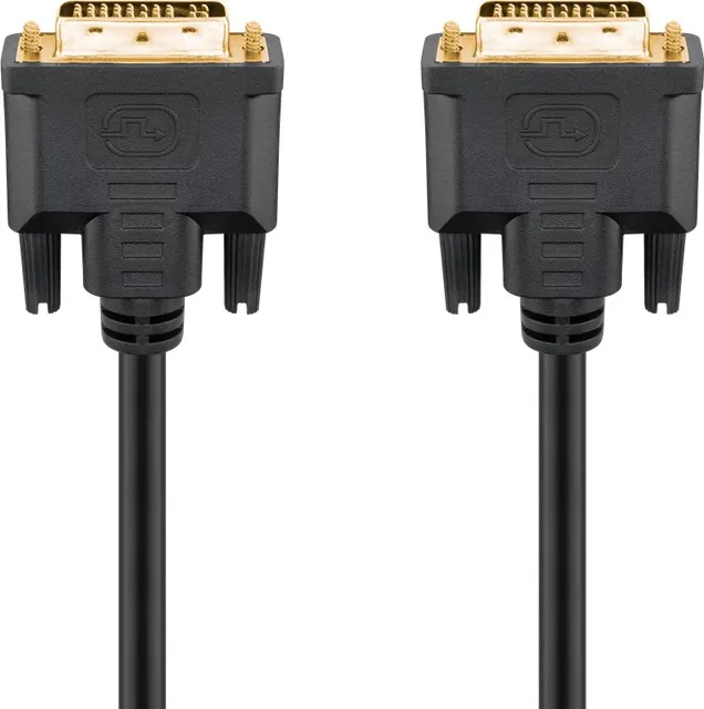 DVI monitor kabel 24+5 han/han, 2 m