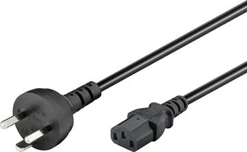Power cable Dansk EDB, m. Jord, 1.8m, sort