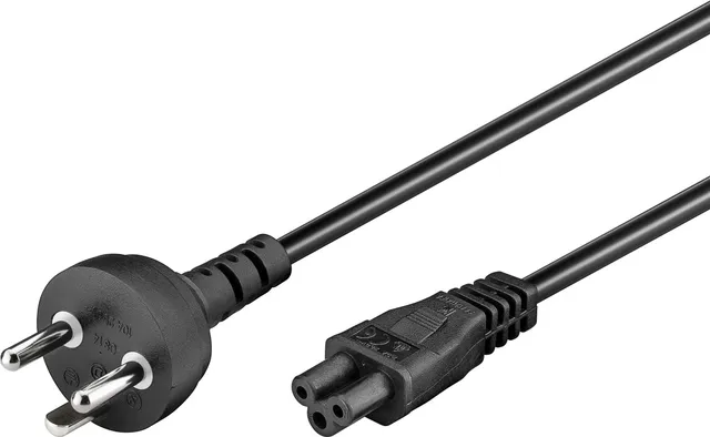 Powerkabel DK jord/Mickey Mouse, 1,8 m, sort
