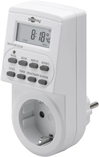 Digital Timer, 230V, IP20, Hvid