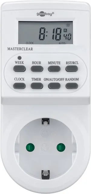 Digital Timer, 230V, IP20, Hvid