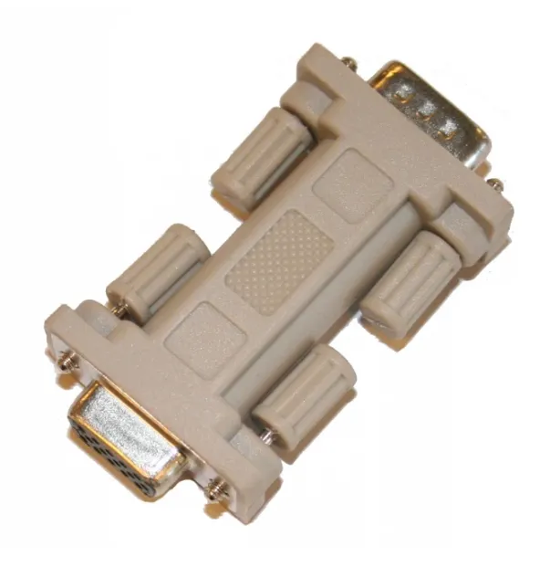 Adapter 15 pol SUB-D hun/9 pol SUB-D han