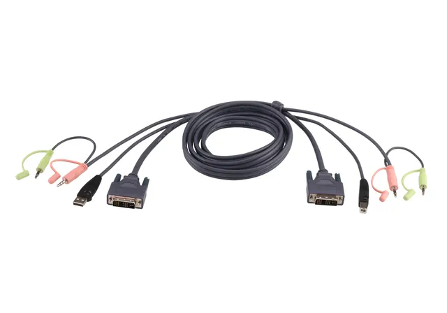ATEN 2L-7D05U KVM-kabel Sort 5 m