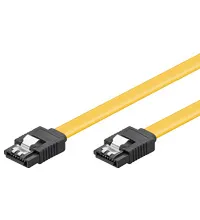SATA 600 internt kabel, lige stik m. lås, 0,7 m