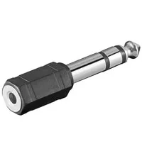 Audio adapter, 6,3 mm jack han/3,5 mm st. jack hun