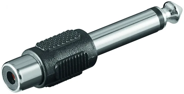 Audio adapter, 6,3 mm jack/phono hun