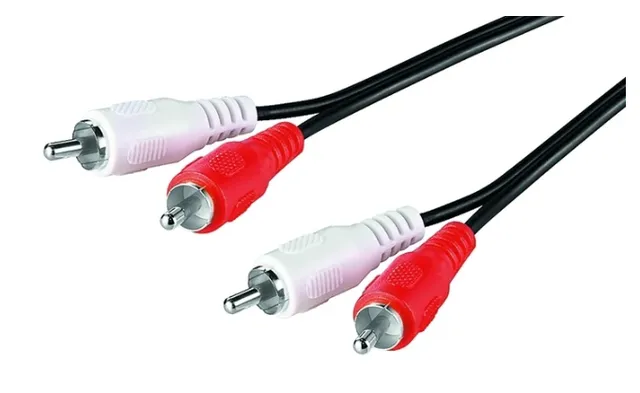 Audio kabel, 2xPhono han/han 15 m