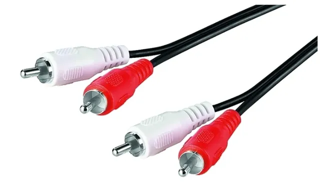 Audio kabel, 2xPhono han/hun, 2 m
