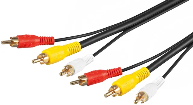 Goobay 50139 Composite Audio/Video Connector Cable, 3x RCA with RG59 Video Cable, 1.5 m Cable Le...