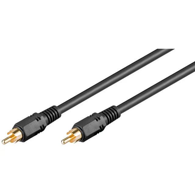 Goobay 50267 Coaxial Digital/Audio Connector Cable, RCA S/PDIF, Double Shielded, 2 m Cable Length