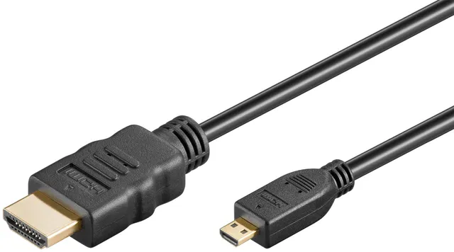 HDMI 1.4 kabel 19 pol han/19 pol micro han, 1,0 m