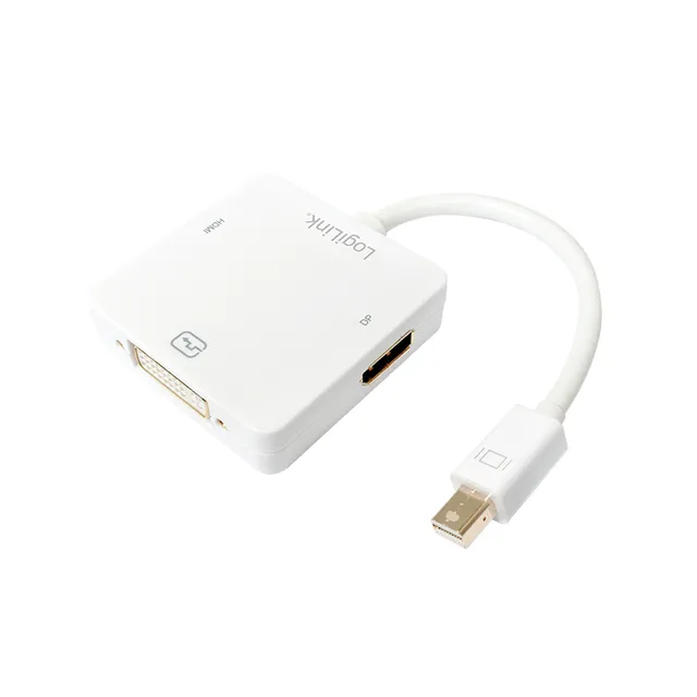 Logilink Mini DisplayPort to HDMI/DVI/DisplayPort with 3 in 1 Adaptor