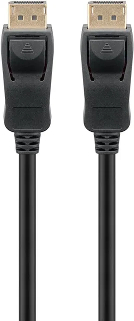 DisplayPort kabel, 20 pol DisplayPort han/han m. lås, 1 m