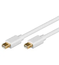 Goobay 52850 Mini DisplayPort Connector Cable 1.2, Gold-plated, White, 1 m Cable Length