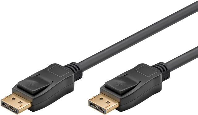 DisplayPort, 20 pol DisplayPort han/han m. lås, V1.4 2m