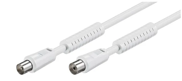 Goobay 50723 Antenna Cable with Ferrite (80 dB), 2X Shielded, 1.5m Length