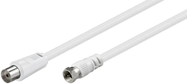 Goobay 11831 SAT Antenna Adapter Cable (<70 dB), 2X Shielded, 5m Length