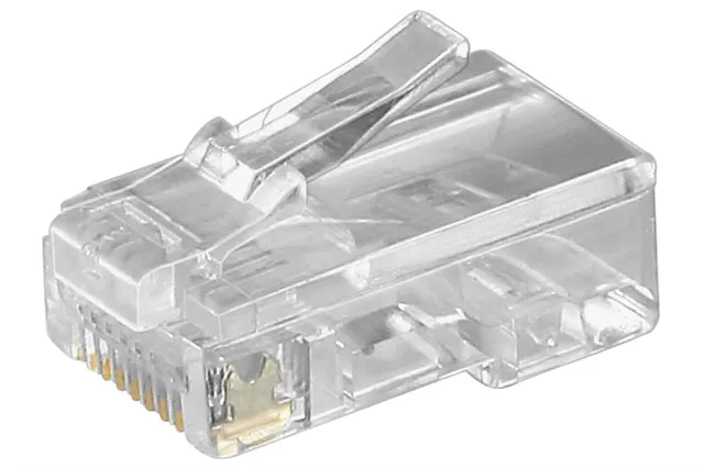 Modularstik, RJ45 for 8 leder fladkabel