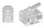 Modularstik, RJ11 for 4 leder 6/4 pol, 10 stk