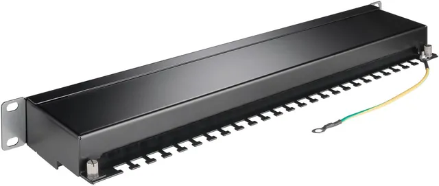CAT 6 19-tommer (48,3 cm) patchpanel, 24 porte, (1 U)