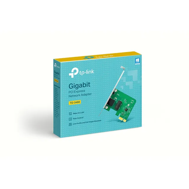 TP-Link GB PCIe Network Adapter, 32-bit TG-3468 