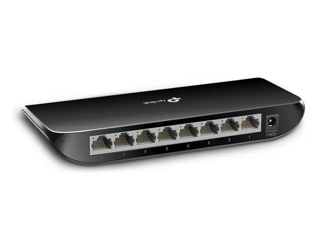 TP-Link TL-SG1008D netværksswitch Ikke administreret Gigabit Ethernet (10/100/1000) Sort