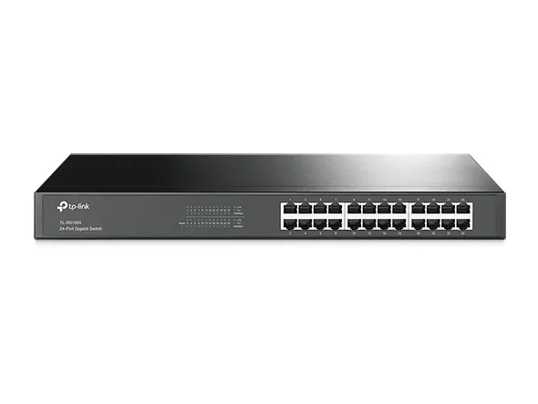 TP-Link TL-SG1024 netværksswitch Ikke administreret L2 Gigabit Ethernet (10/100/1000) Sort
