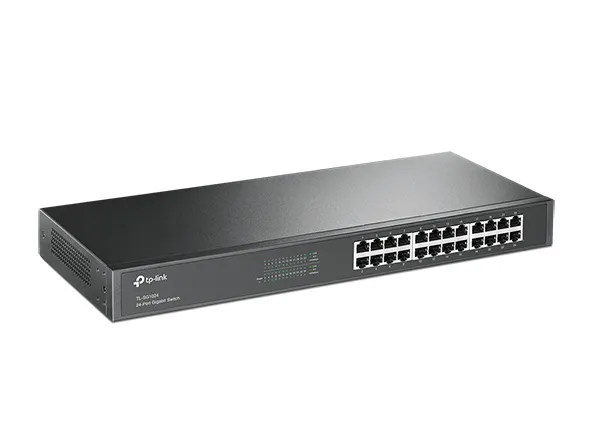 TP-Link TL-SG1024 netværksswitch Ikke administreret L2 Gigabit Ethernet (10/100/1000) Sort