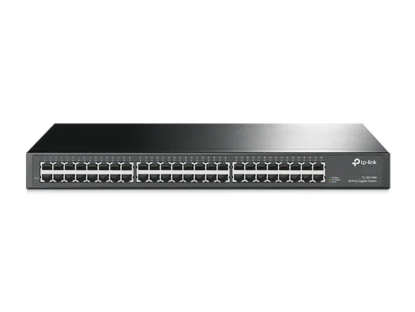 TP-Link TL-SG1048 netværksswitch Ikke administreret Gigabit Ethernet (10/100/1000) 1U Sort