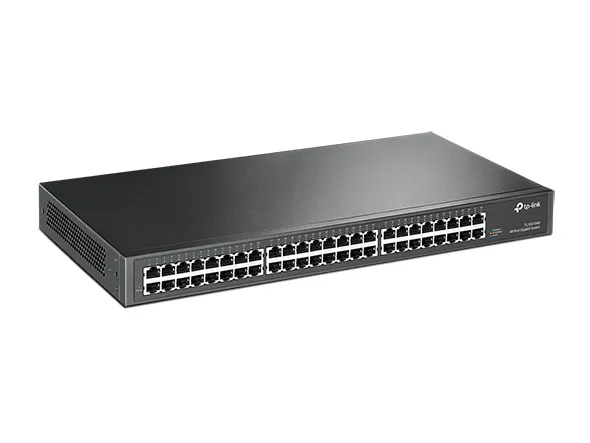 TP-Link TL-SG1048 netværksswitch Ikke administreret Gigabit Ethernet (10/100/1000) 1U Sort