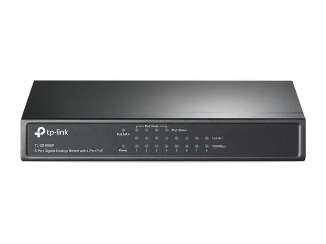TP-Link TL-SG1008P netværksswitch Ikke administreret Gigabit Ethernet (10/100/1000) Strøm over E...