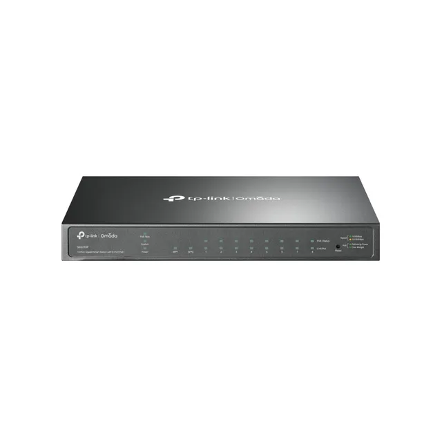 TP-Link T1500G-10PS(TL-SG2210P) 8 Gigabit Ports PoE Switch (8 PoE Ports, 2 SFP Ports, Desktop)