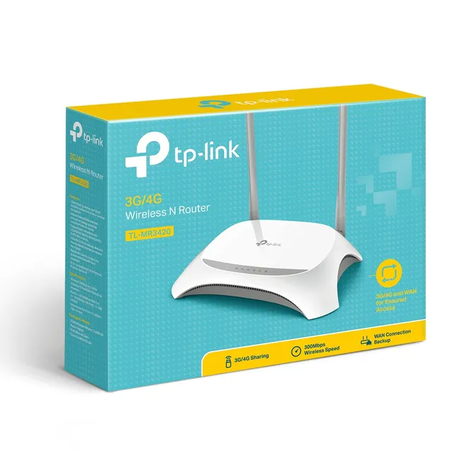 TP-Link 300 Mbps 3G/4G Single-Band Wi-Fi Router, 1x 2.0 USB Port, 5x Fast WAN/LAN Ports, Connect...