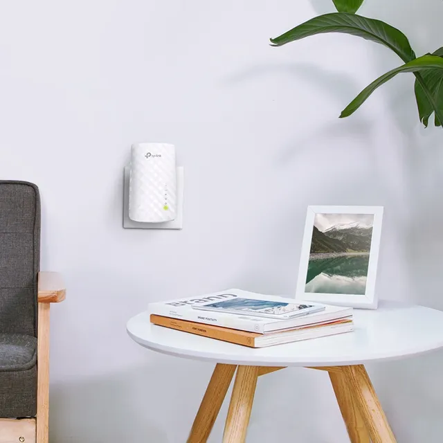 TP-Link RE200 netværk forlænger Netværksgentager Hvid 10, 100 Mbit/s