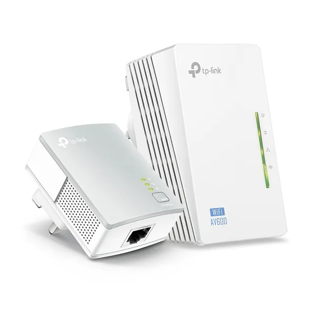 TP-Link TL-WPA4220KIT 2-Port Powerline Adapter WiFi Starter Kit, Range Extender, Broadband/WiFi ...