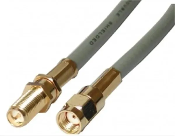 WL antennekabel, RG58 med SMA Rev. han/hun, 3 m
